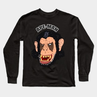 angry chimpanzee Long Sleeve T-Shirt